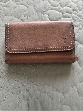 Frye Dusty tan Leather Trifold Wallet